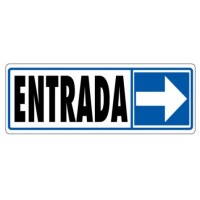 SEÑAL "ENTRADA (DERECHA)" 175X65 PVC GRIS ARCHIVO 2000 6177-09 GS (Espera 4 dias)